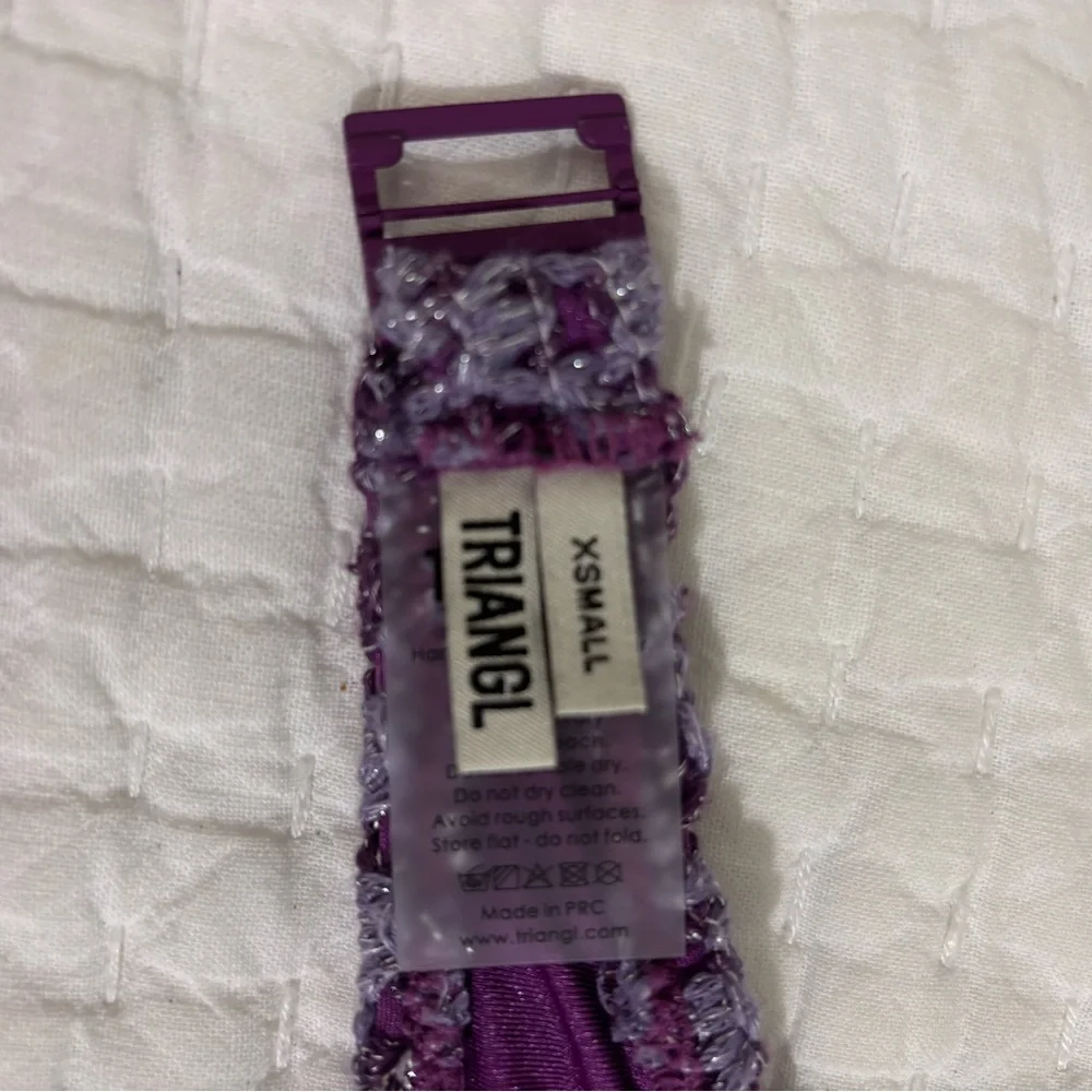 triangl swimwear Purple Crochet Two-Piece Bikini